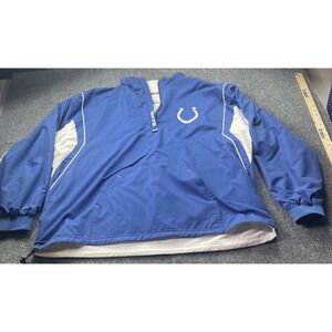 Indianapolis Colt Jacket NFL Full Zipper Mens XL Fleece Lined Football EXCELLENT